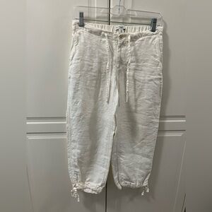 Banana Republic 100% linen drawstring pants